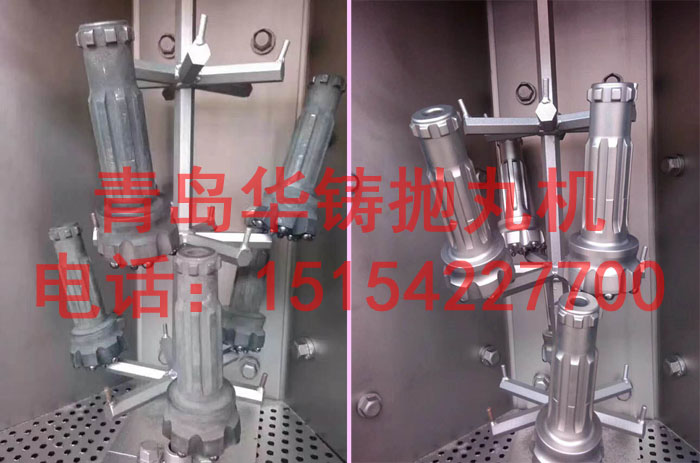钻头抛丸强化机效果对比图