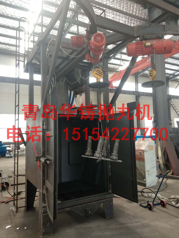 吊钩式抛丸强化机案例展示图