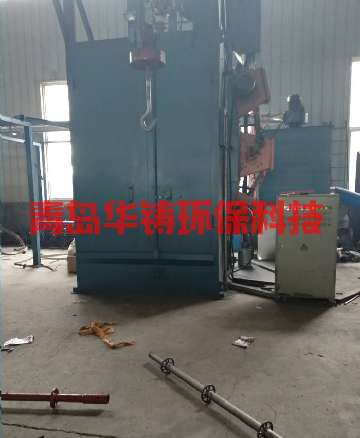 U型钢管管头除锈机展示图