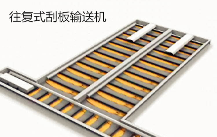 往复式刮板喷砂房原理图